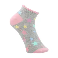 HUSH PUPPIES - Calcetin Algodón Niña Ped St Star Gris