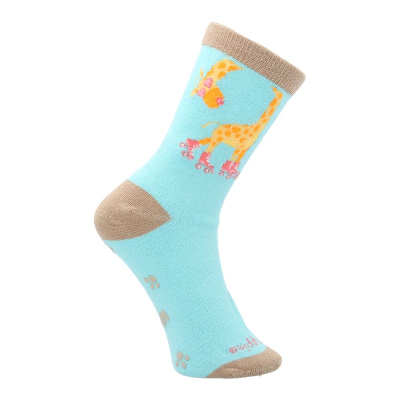 HUSH PUPPIES - Calcetin Algodón Niña C Fun Giraffe Azul HUSH PUPPIES