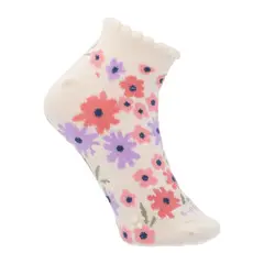 HUSH PUPPIES - Calcetin Algodón Niña Flowers Rosado
