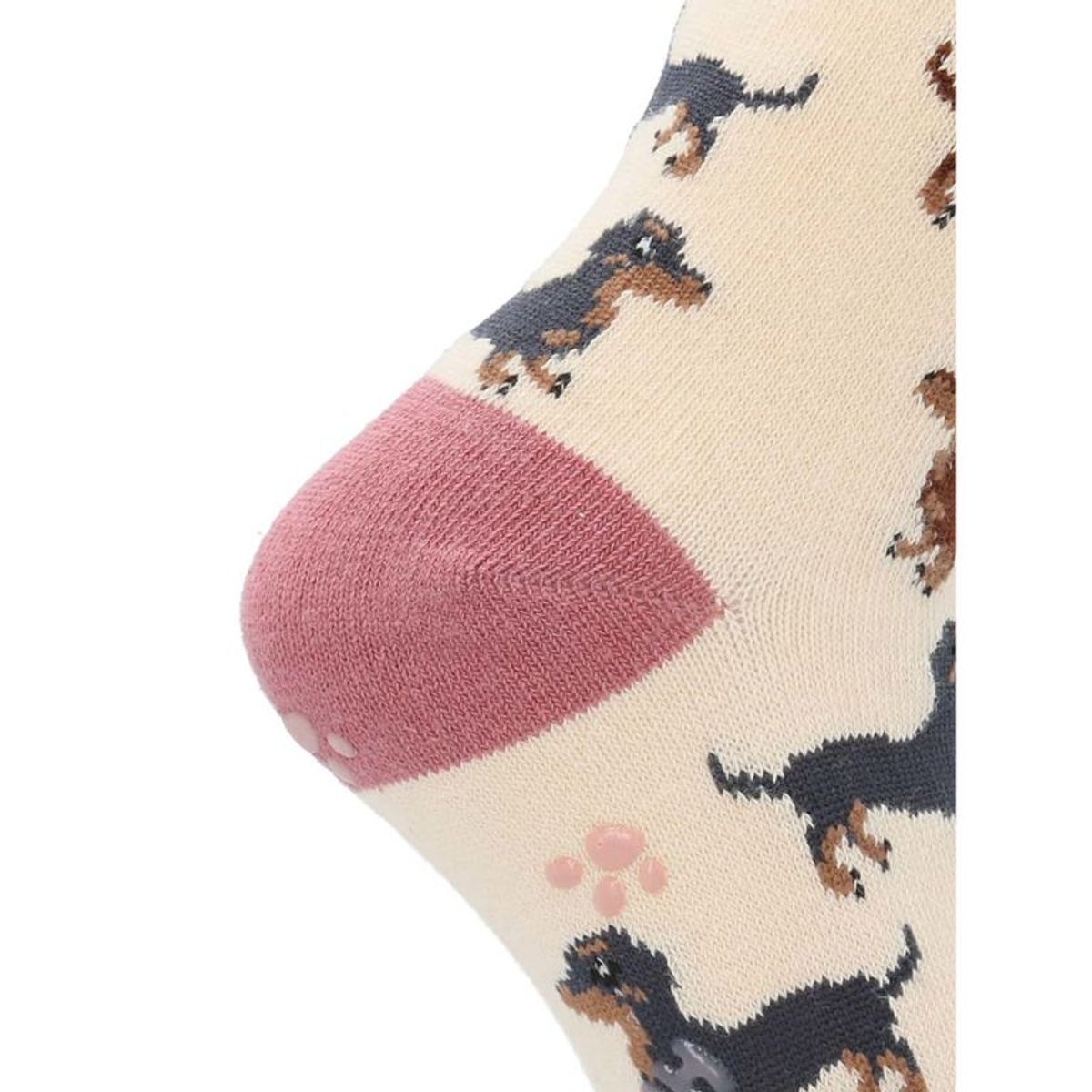 HUSH PUPPIES - Calcetin Algodón Niña Dachshund Beige HUSH PUPPIES