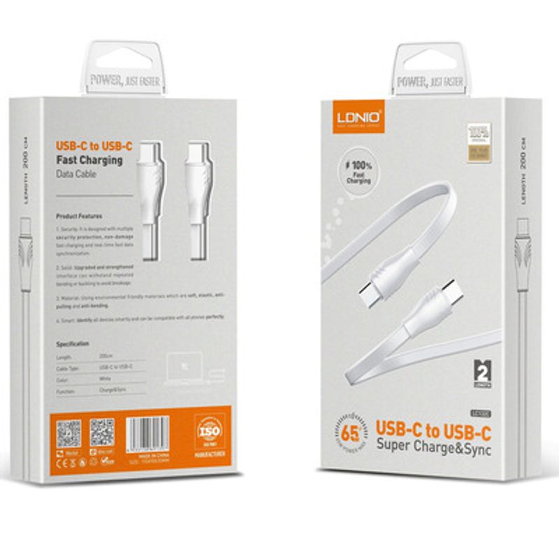 LDNIO - Cable USB-C 2m LDNIO LC132C