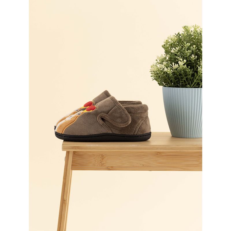 HUSH PUPPIES - Pantufla Niño Slipper King Café HUSH PUPPIES