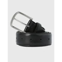 HUSH PUPPIES - Cinturón Cuero Hombre Hp Theo Dress Negro