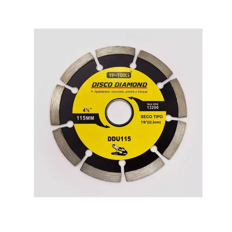 GENERICO - Disco Diamantado Cortes Rápidos 4 1/2 Ddu115h Tipo Seco