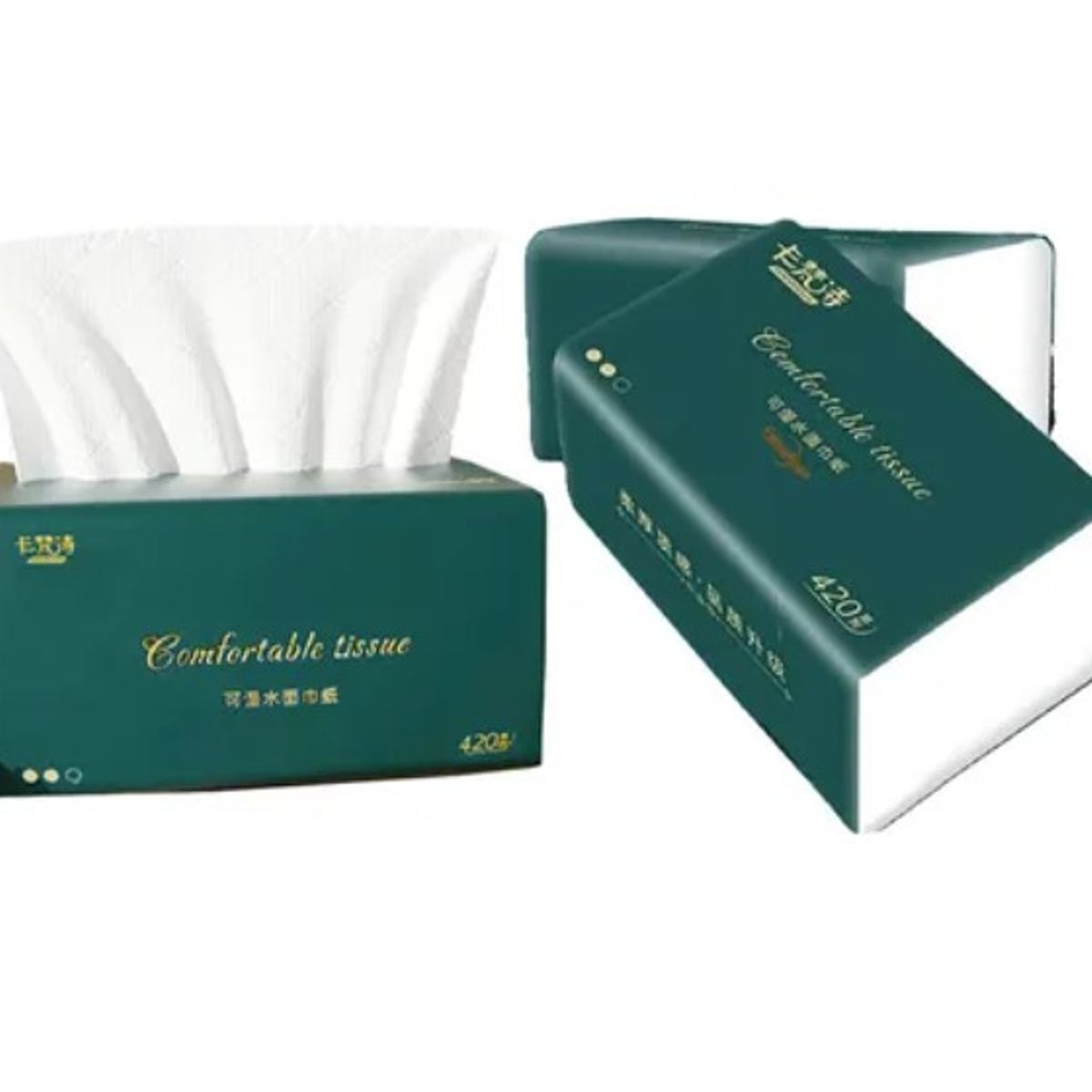 OFERTABKN - Pack 3 Pañuelos Desechables Confortable Ultra Suaves 4 Hojas