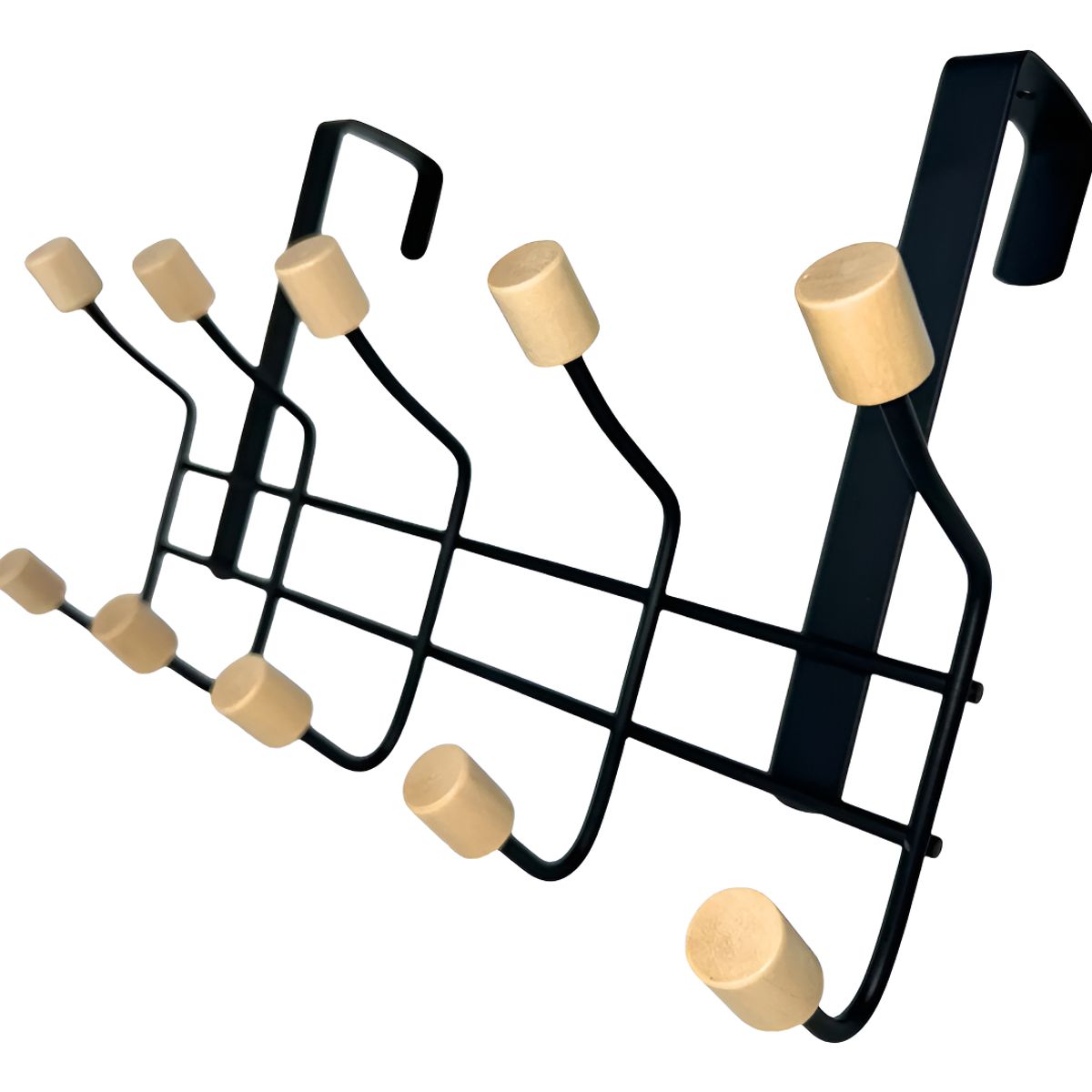 GENERICO - Perchero De Puerta Colgante 5 Ganchos 34x20x8cm