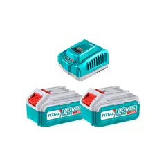 TOTAL TOOLS - 2 Baterías 4ah + Cargador TOTAL