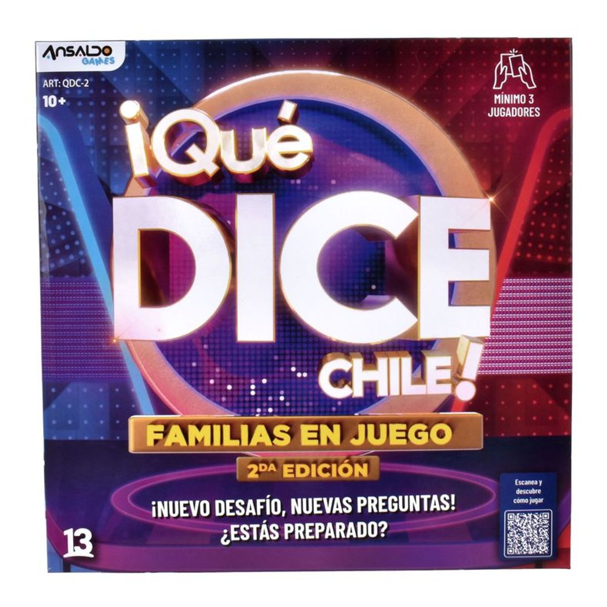 ANSALDO - Juego De Mesa Que Dice Chile 2da Edicion