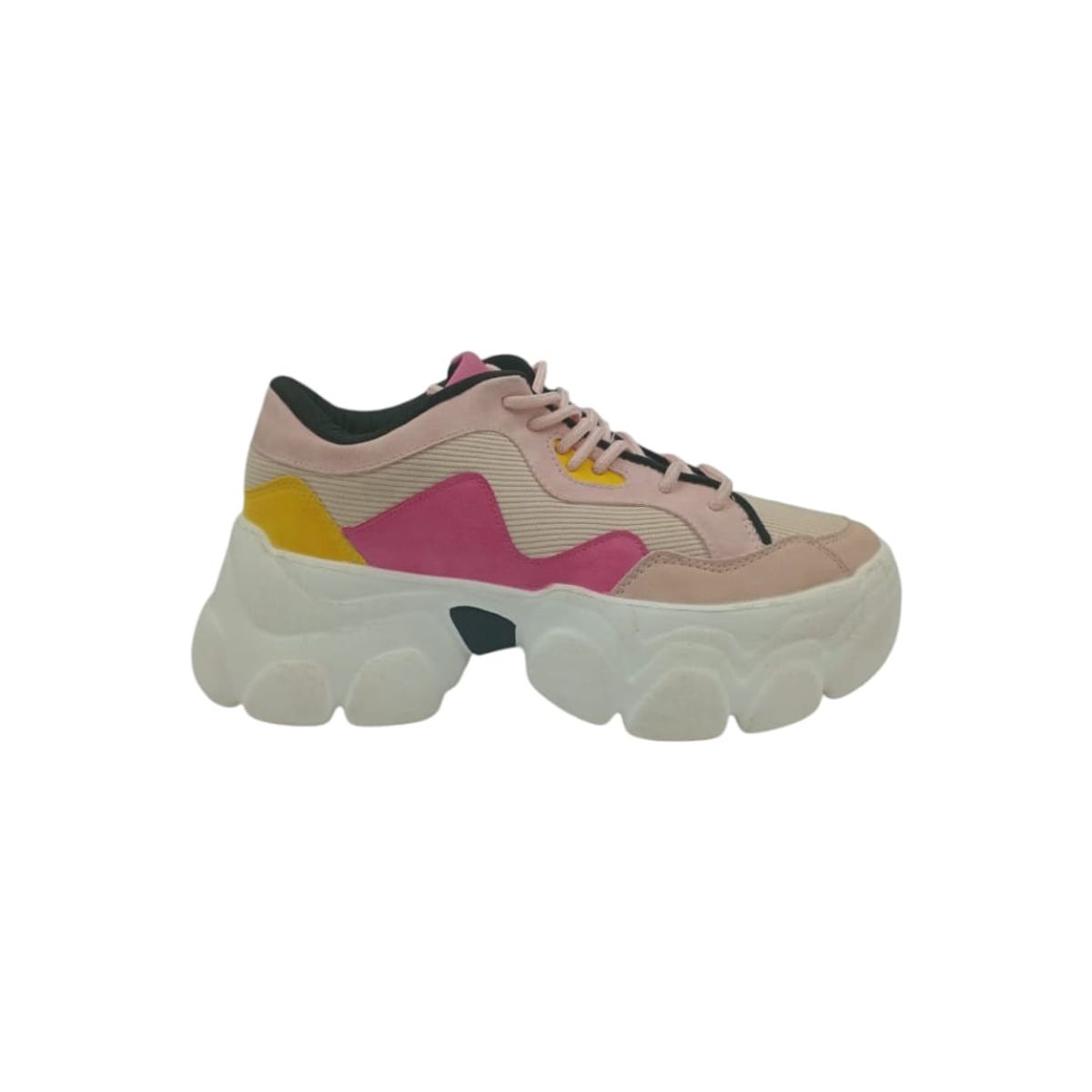 HERIEL - Zapatilla Rosa Plataforma Mujer