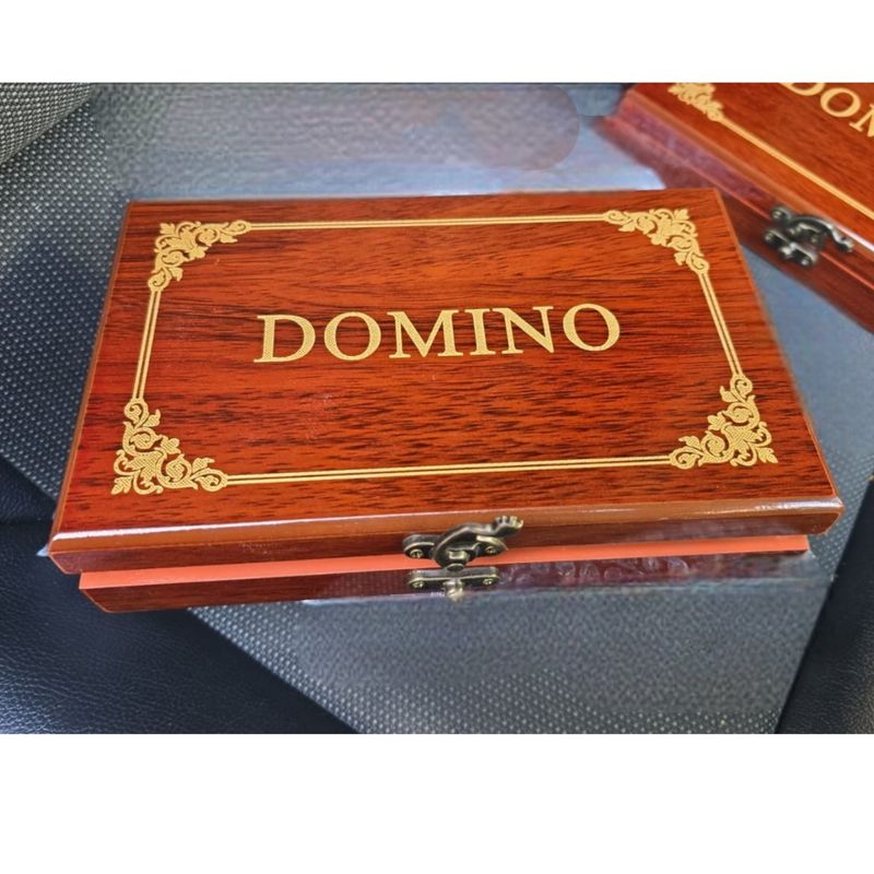 ANGELES DEL HOGAR - JUEGO DE DOMINÓ GRANDE CON CAJA DE MADERA-FORDEAL