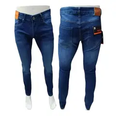 MOSAICO - Jeans Elasticados Slim Fit Hombres semipitillo
