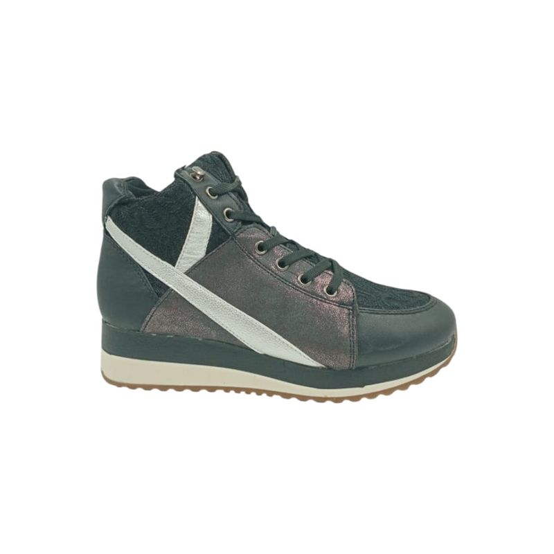 HERIEL - Zapatilla Negra Caña Mujer