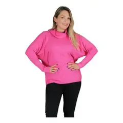 LOOK SHOP - TEJIDO TIPO SPANDEX. MANGA LARGA. SWEATER CUELLO ALTO HILO 6021