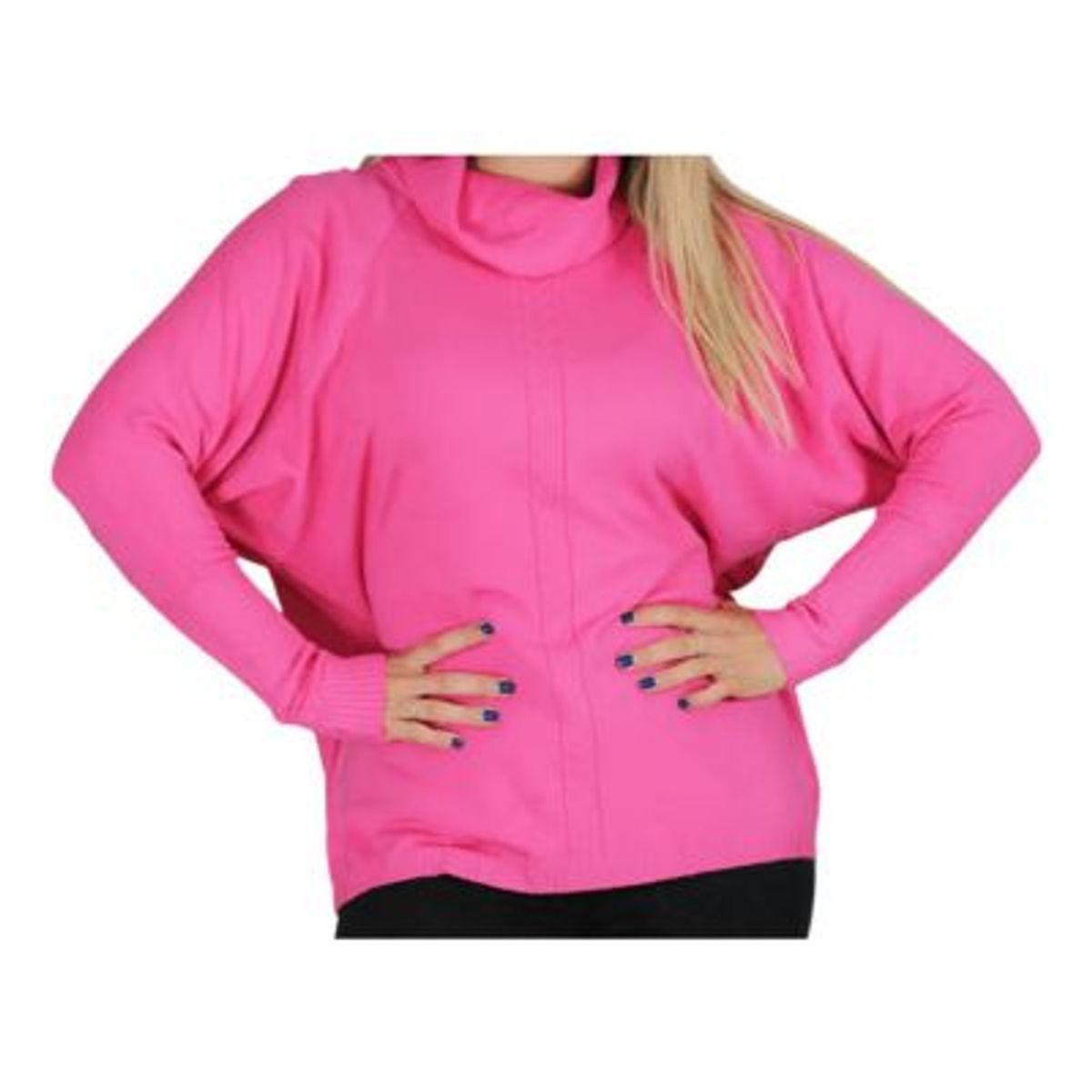 LOOK SHOP - TEJIDO TIPO SPANDEX. MANGA LARGA. SWEATER CUELLO ALTO HILO 6021
