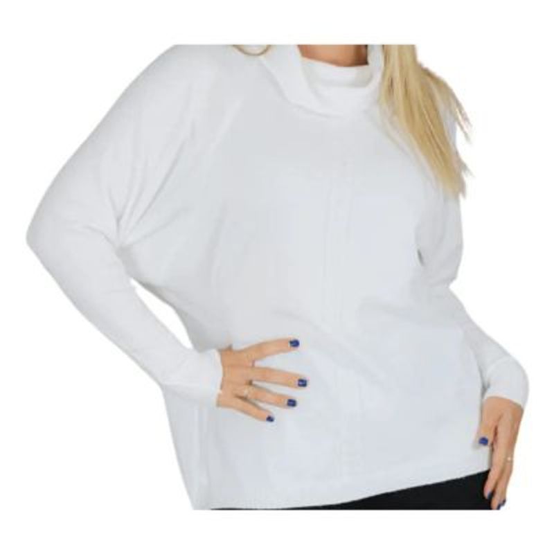 MPROPIA - TEJIDO TIPO SPANDEX. MANGA LARGA. SWEATER CUELLO ALTO HILO 6021