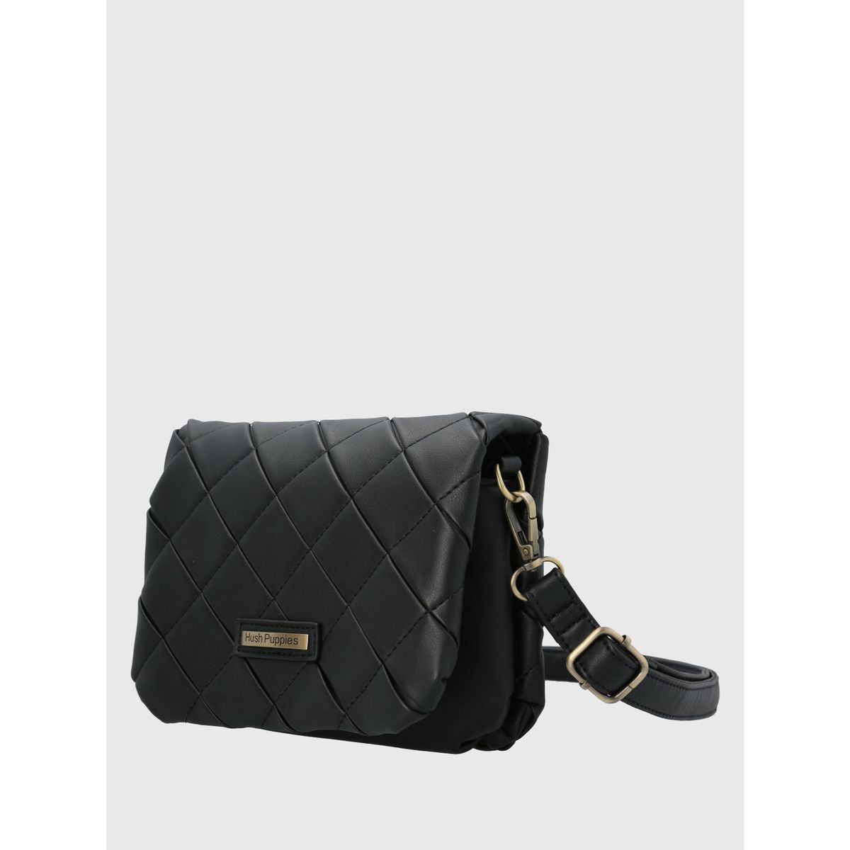 HUSH PUPPIES - Cartera Ecocuero Mujer Trini Cross Negro HUSH PUPPIES