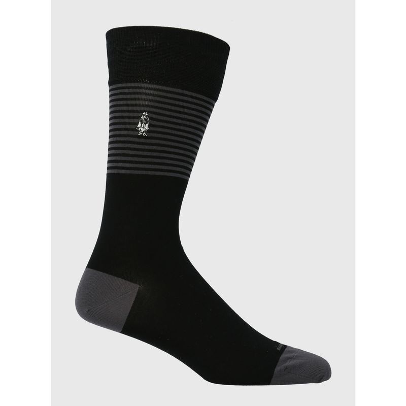 HUSH PUPPIES - Calcetin Algodón Mujer Inv Stripes Negro HUSH PUPPIES