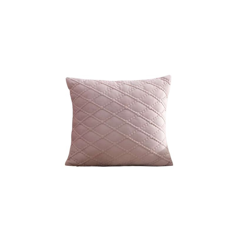 GENERICO - SET DE 2 FUNDAS DE COJIN TERCIOPELO 45X45 ROSA