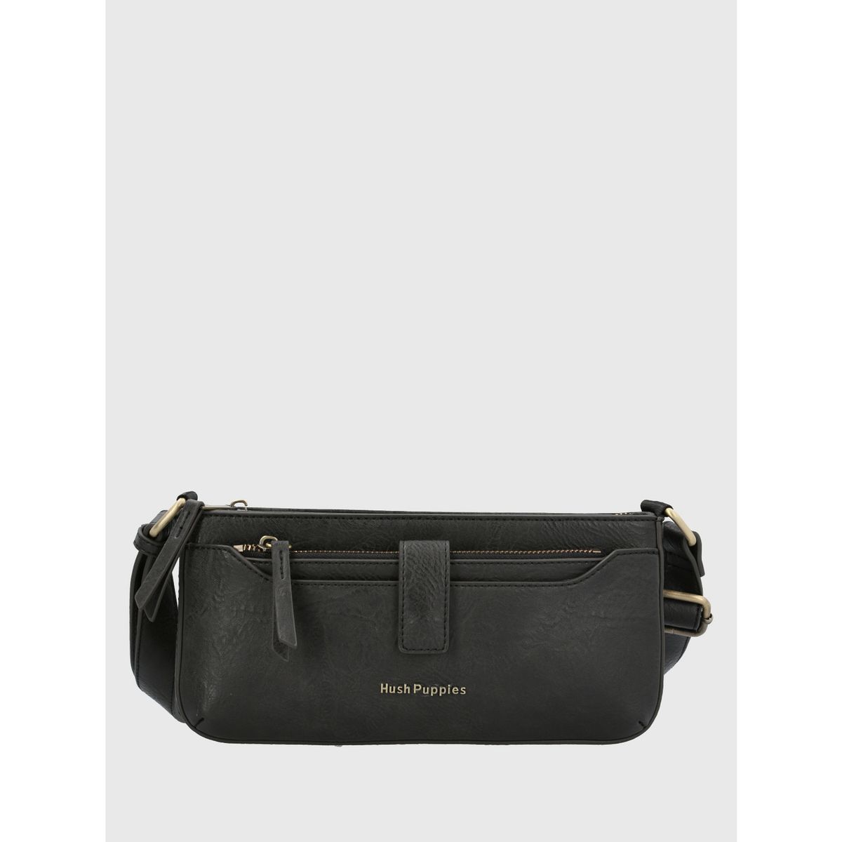 HUSH PUPPIES - Cartera Ecocuero Mujer Drina Cross Negro HUSH PUPPIES