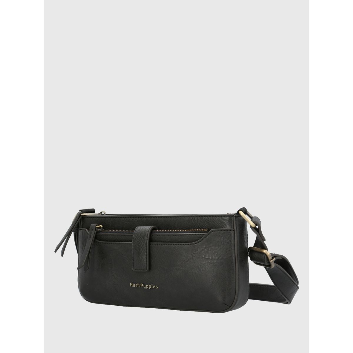 HUSH PUPPIES - Cartera Ecocuero Mujer Drina Cross Negro HUSH PUPPIES