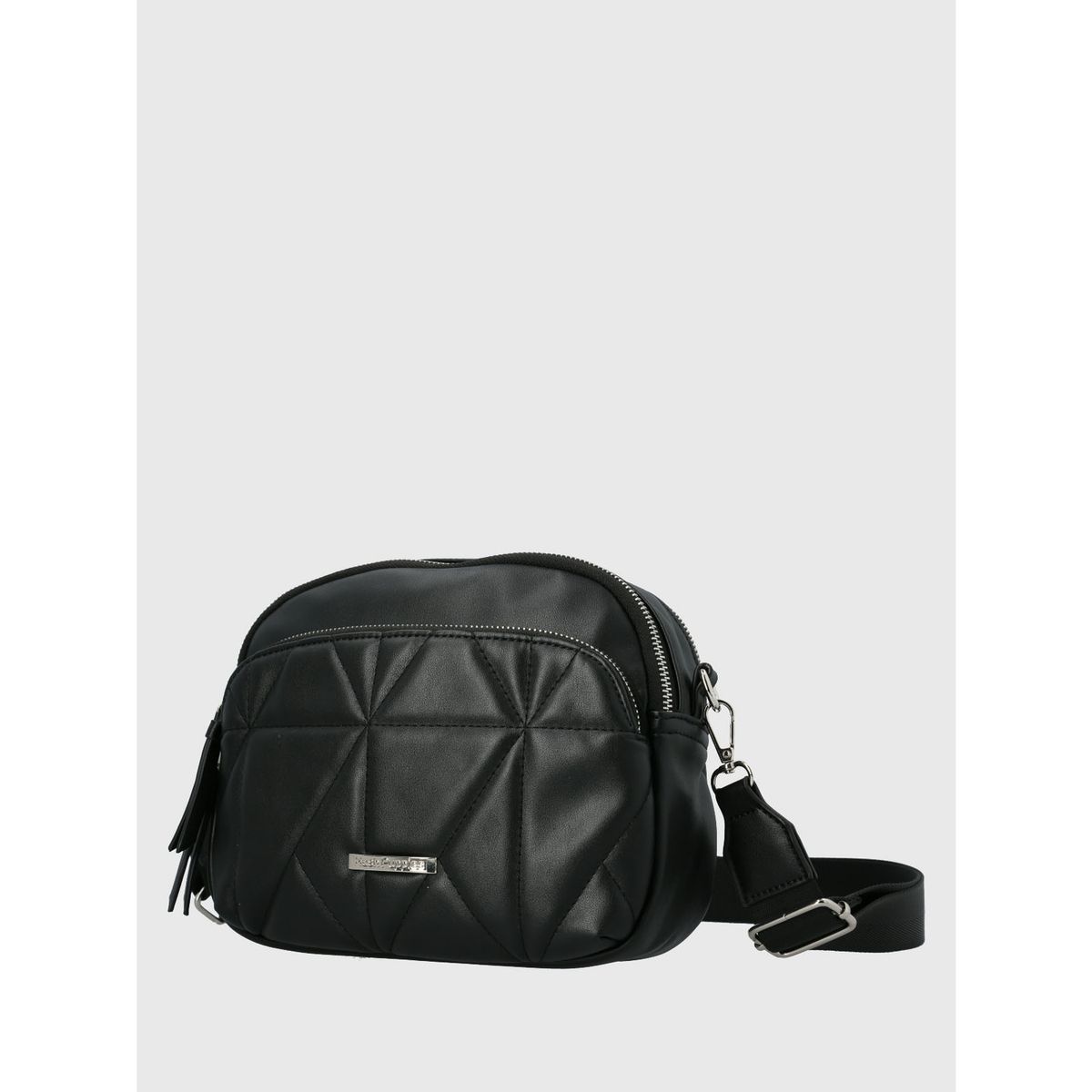 HUSH PUPPIES - Cartera Ecocuero Mujer Quilt Cross Negro HUSH PUPPIES