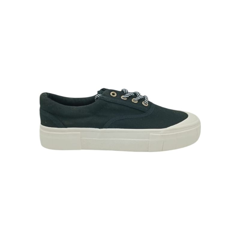 HERIEL - Zapatilla Negra Plataforma Mujer