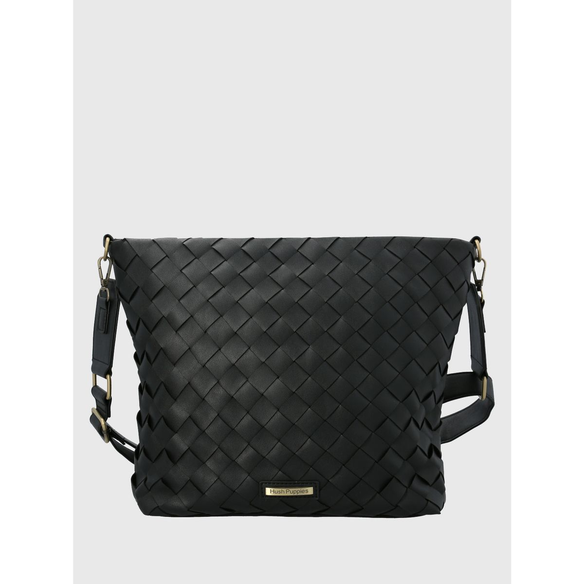 HUSH PUPPIES - Cartera Ecocuero Mujer Travis Cross Negro HUSH PUPPIES