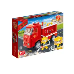 BANBAO - Set Bloques Carro Bomberos 126 Piezas