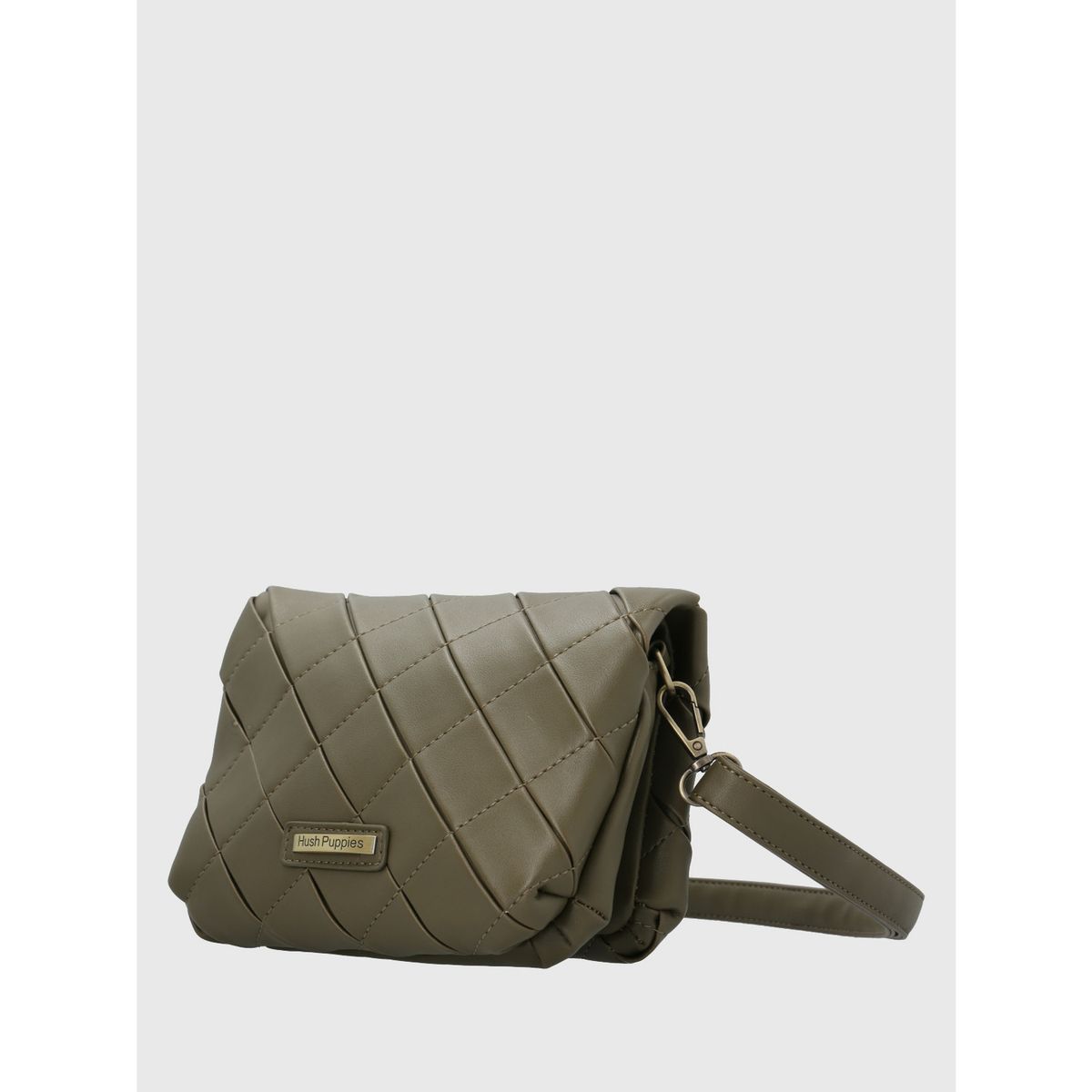 HUSH PUPPIES - Cartera Ecocuero Mujer Trini Cross Verde HUSH PUPPIES