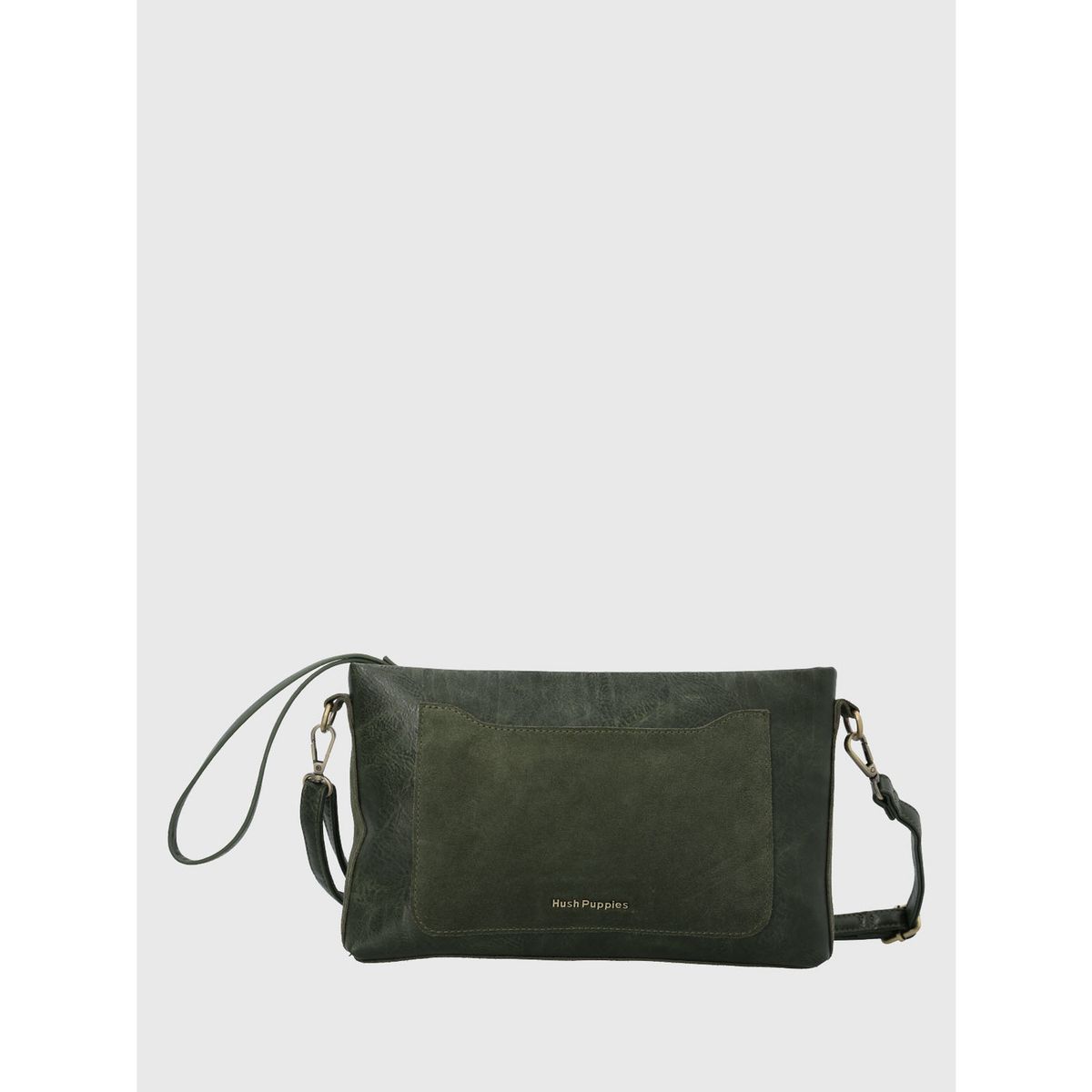 HUSH PUPPIES - Cartera Ecocuero Mujer Liah Cross Verde HUSH PUPPIES