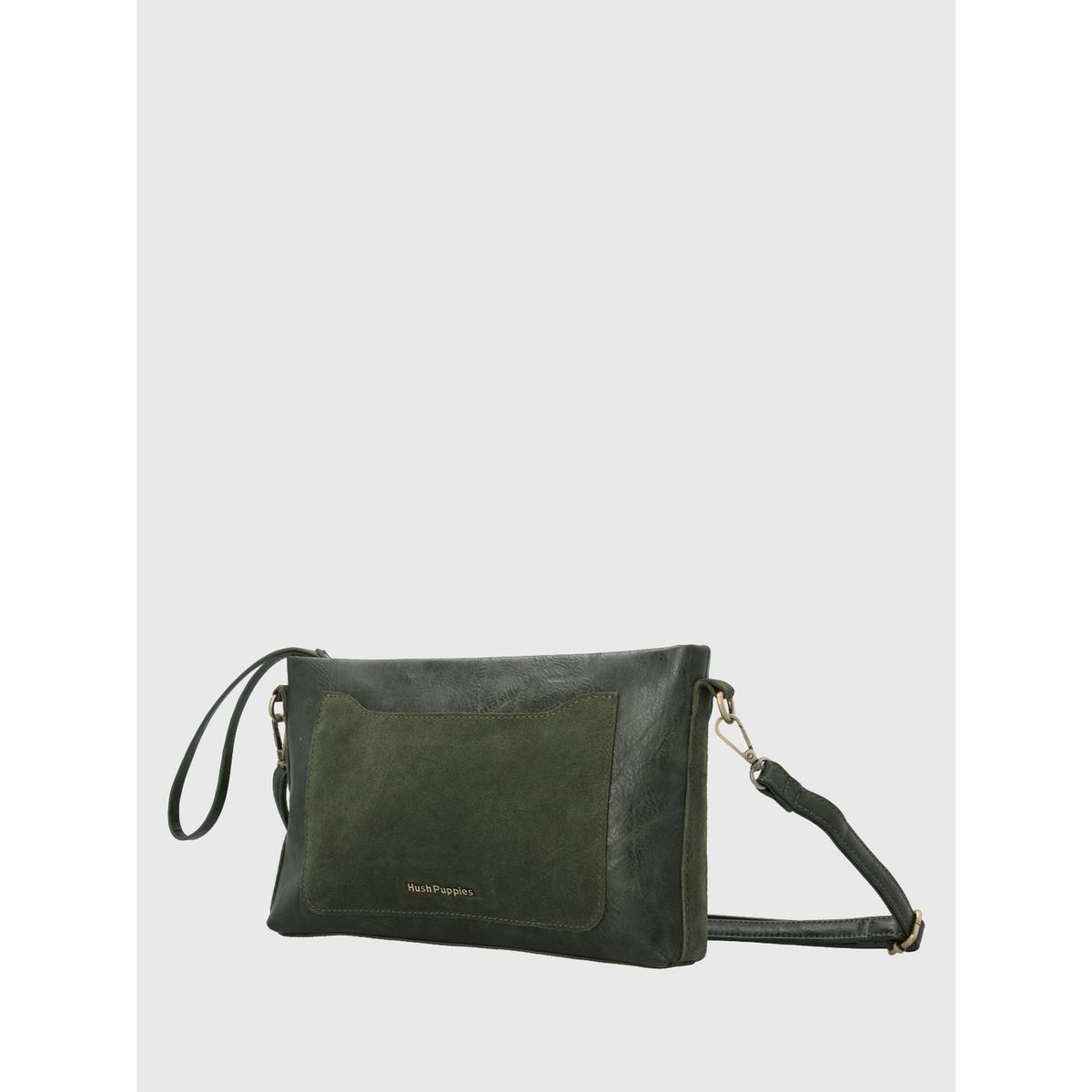 HUSH PUPPIES - Cartera Ecocuero Mujer Liah Cross Verde HUSH PUPPIES