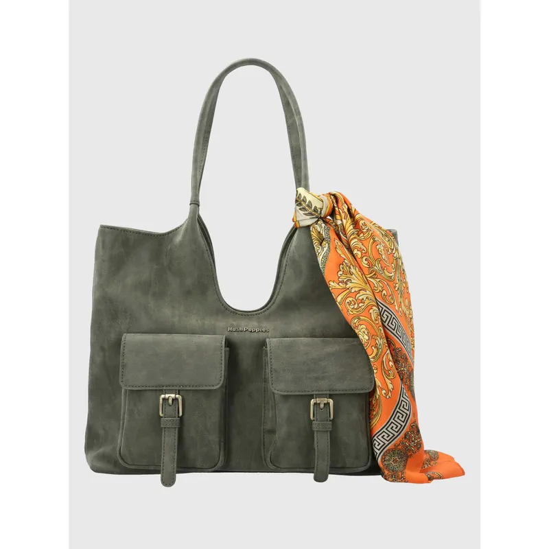HUSH PUPPIES - Cartera Ecocuero Mujer Donna Bag Verde HUSH PUPPIES
