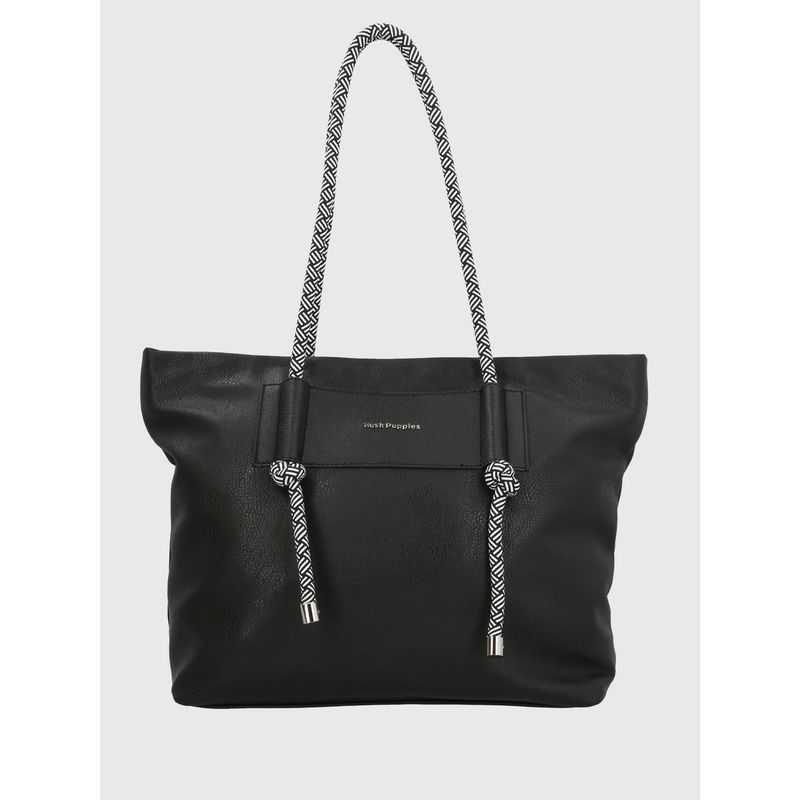 HUSH PUPPIES - Cartera Ecocuero Mujer Cordy Tote Negro HUSH PUPPIES