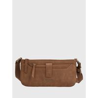 Cartera Ecocuero Mujer Drina Cross Café