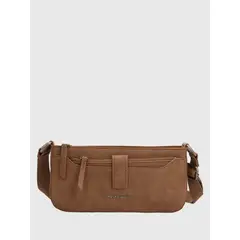 HUSH PUPPIES - Cartera Ecocuero Mujer Drina Cross Café