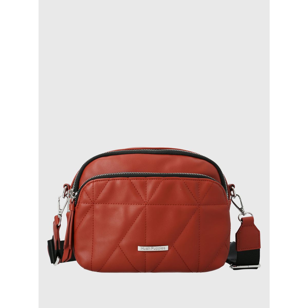 HUSH PUPPIES - Cartera Ecocuero Mujer Quilt Naranjo HUSH PUPPIES