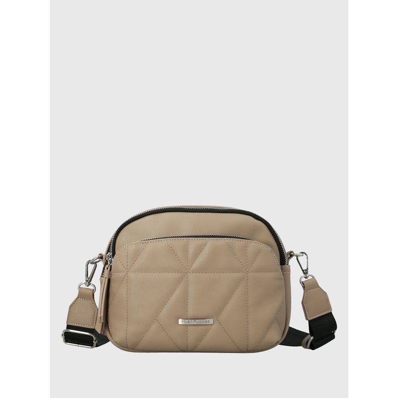 HUSH PUPPIES - Cartera Ecocuero Mujer Quilt Cross Beige HUSH PUPPIES