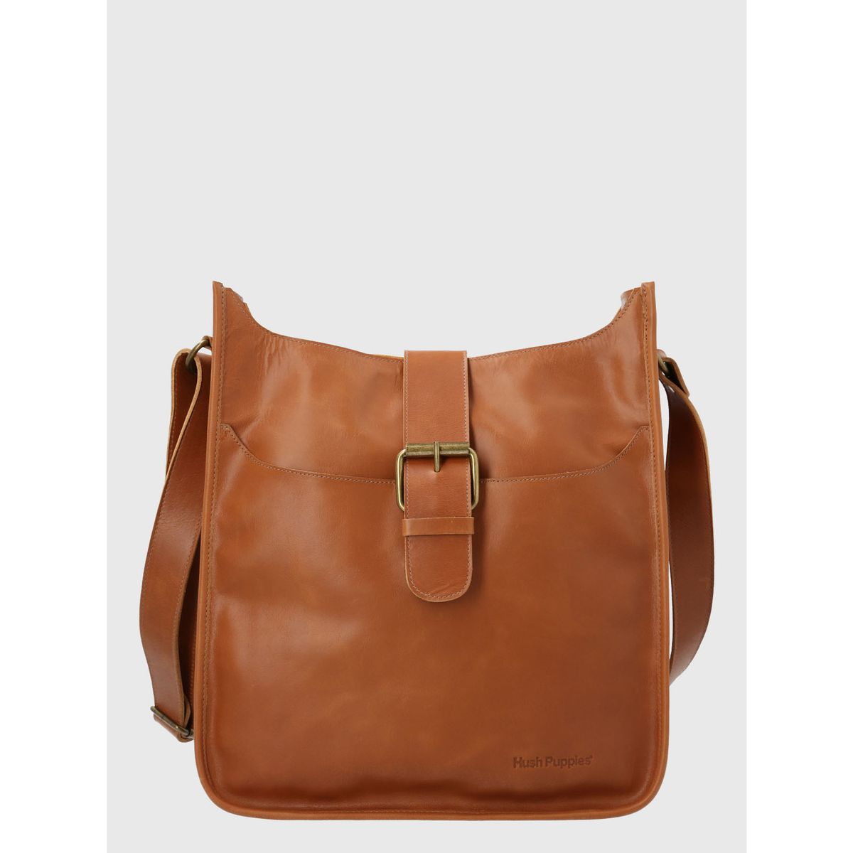 HUSH PUPPIES - Cartera Cuero Mujer Dekker Cross Café HUSH PUPPIES