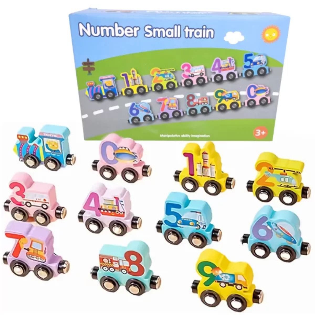 GENERICO - Trencito Educativo Didáctico Imantado De Madera Animales