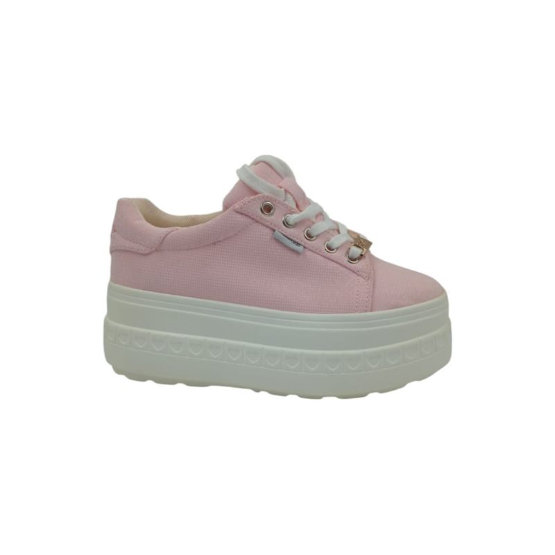 HERIEL - Zapatilla Rosa Plataforma Mujer