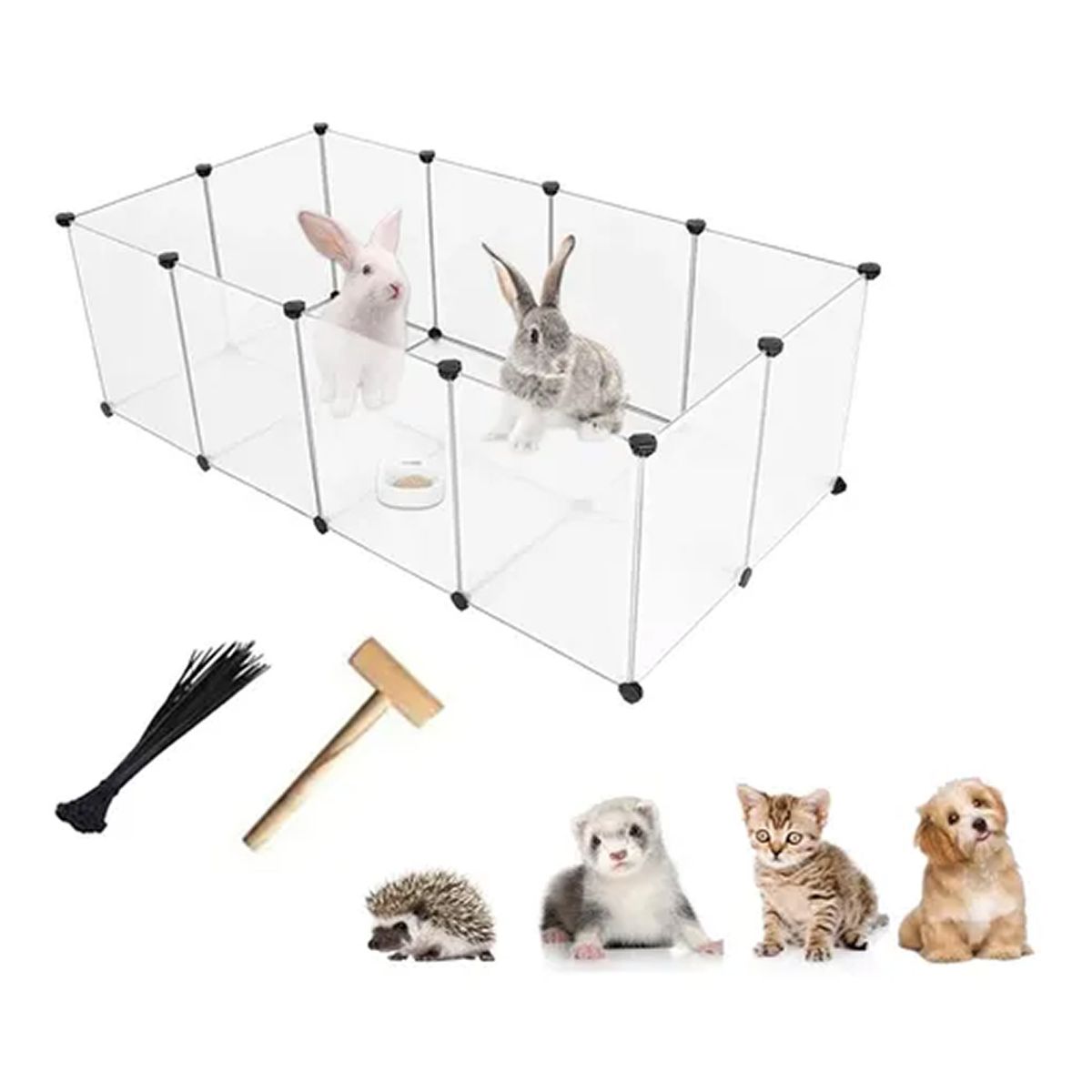 OFERTABKN - Jaula Corralito Para Mascotas Perro Gato Animales Pequeños