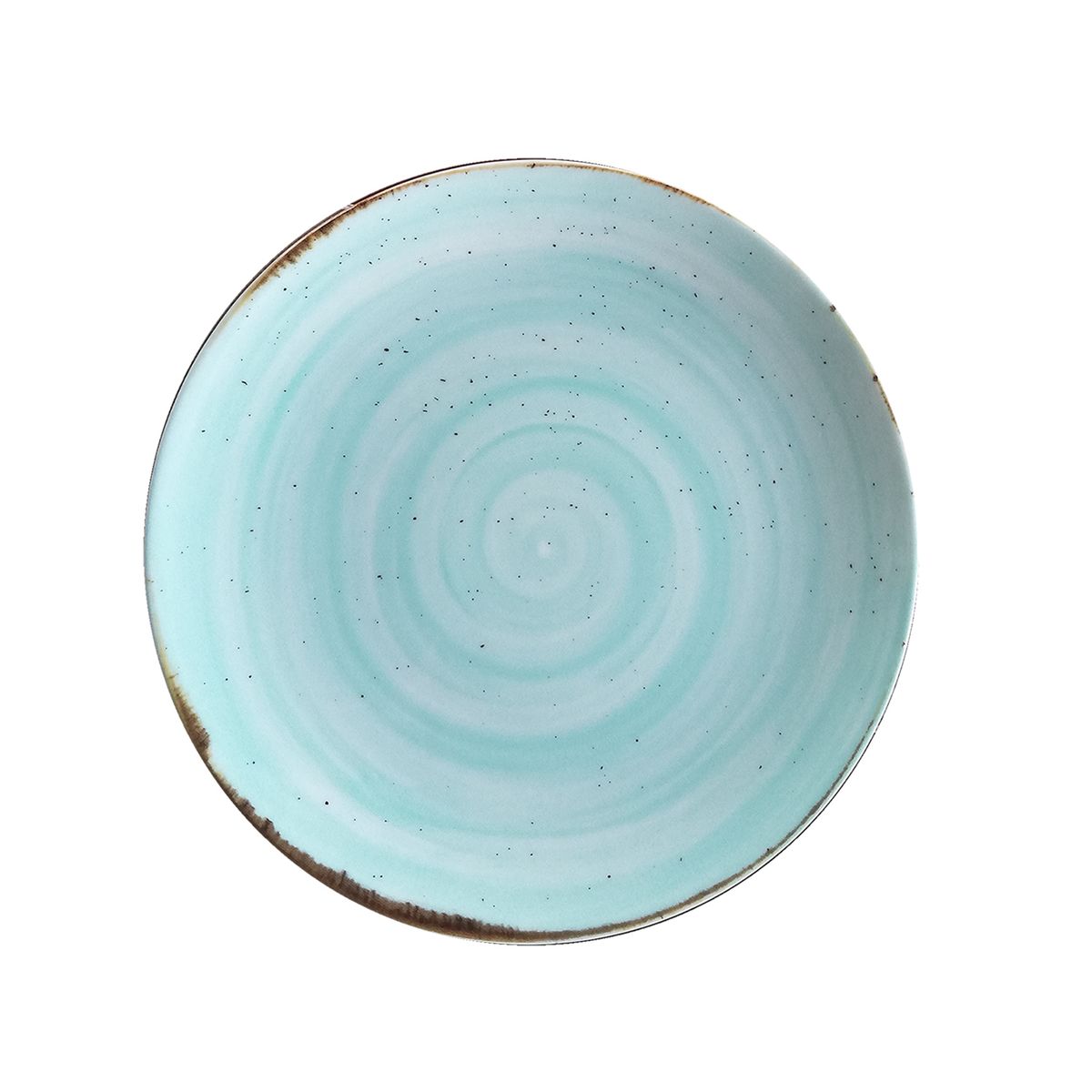 COSTA VERDE - Plato Porcelana Entrada Rústico 21Cm Azul Set 6 pcs