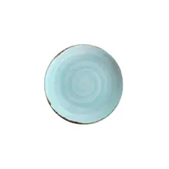 COSTA VERDE - Plato Porcelana color Rústico 16cm Azul Set 6 pcs