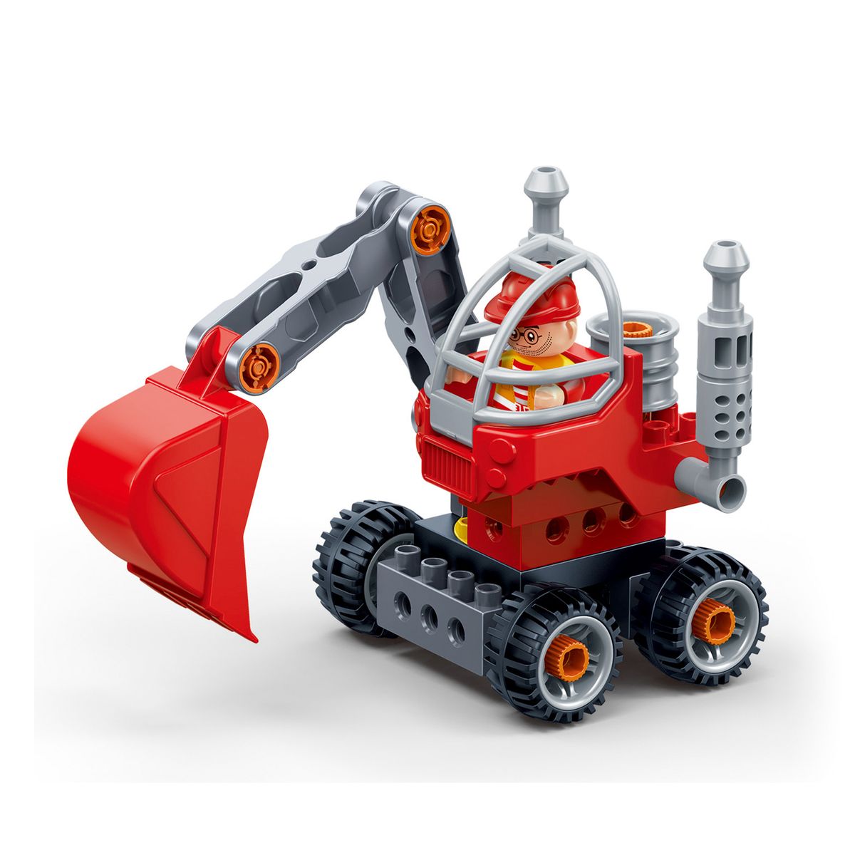 BANBAO - Set de Bloques Armables Learning Tool Retroescabadora BanBao