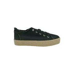 HERIEL - Zapatilla Negra Textil Mujer