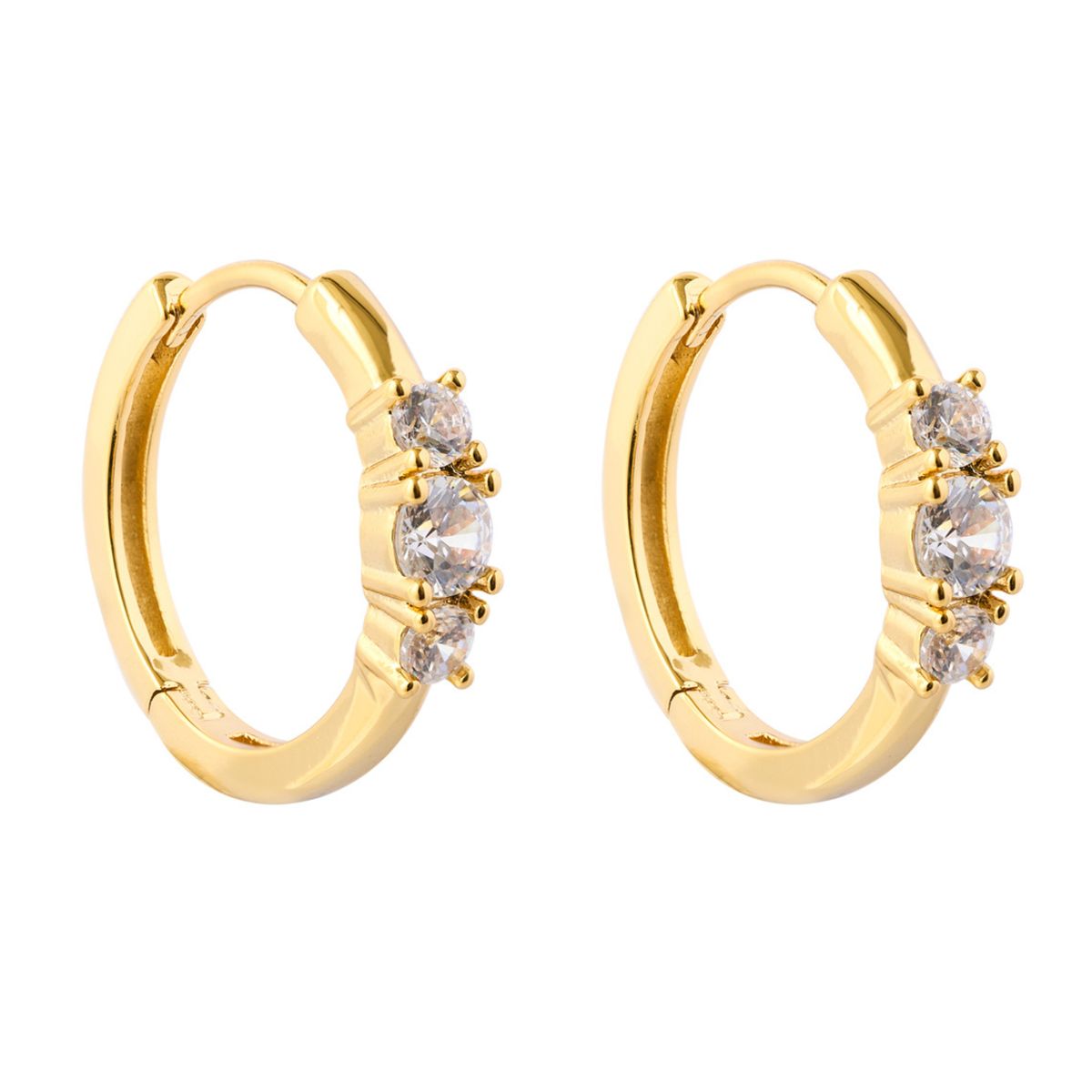 BOAZ JOYAS - ARGOLLAS LARA BAÑADAS EN ORO