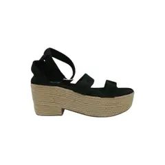 HERIEL - Sandalia Negra Plataforma Mujer