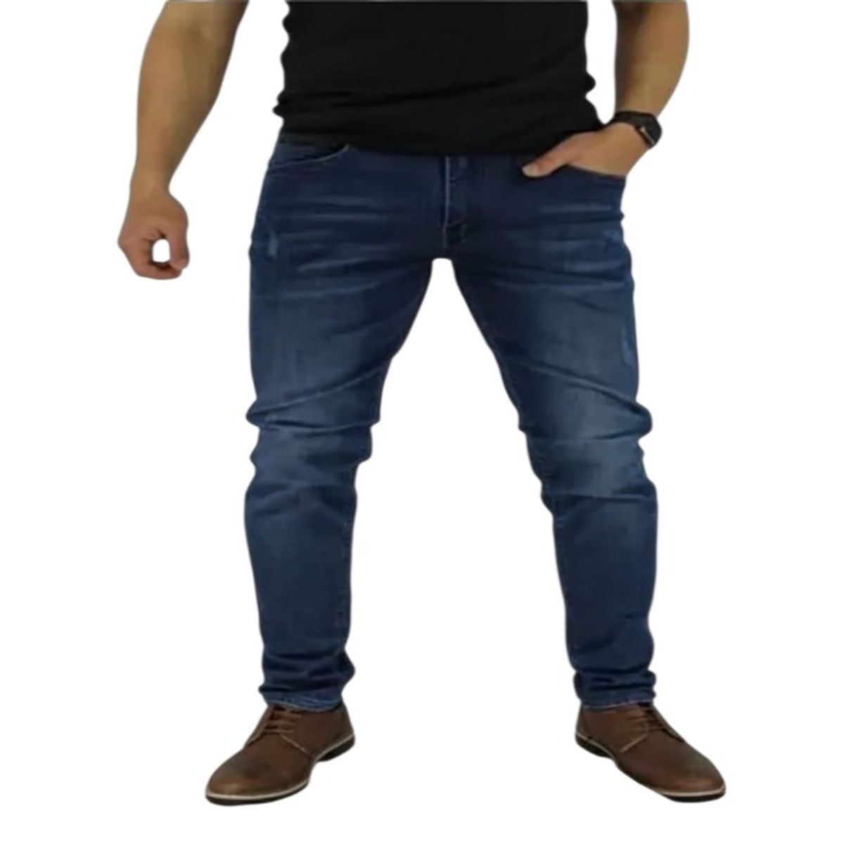 MOSAICO - Jeans Elasticados Slim-Fit Hombres semipitillo