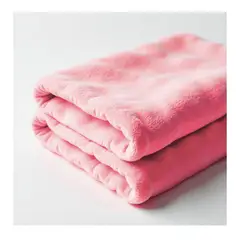 GENERICO - Manta Suave para Bebé Color Rosado 97x80 cm Confort Total