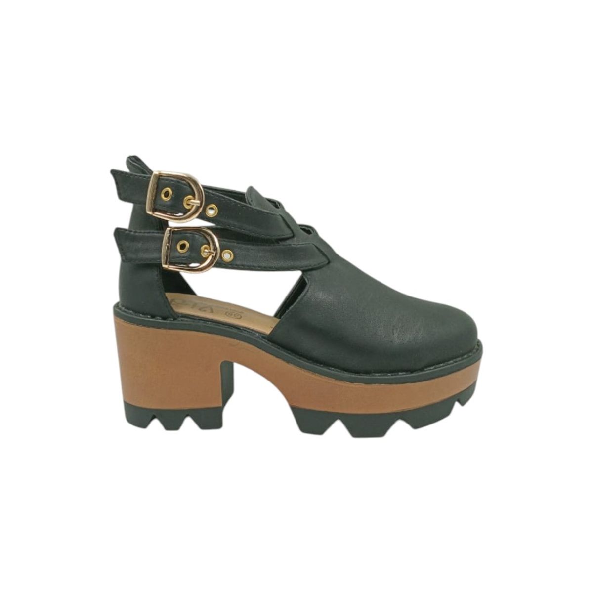HERIEL - Zapato Negro Plataforma Mujer